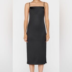 FRAME Beaded Trim Slip Dress
